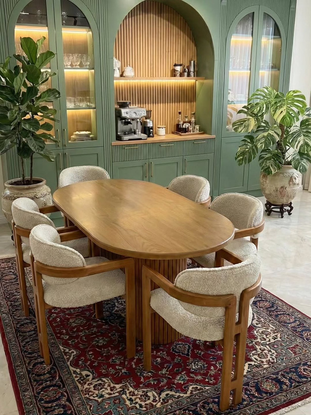 ست نهارخوری مدل H چوبی